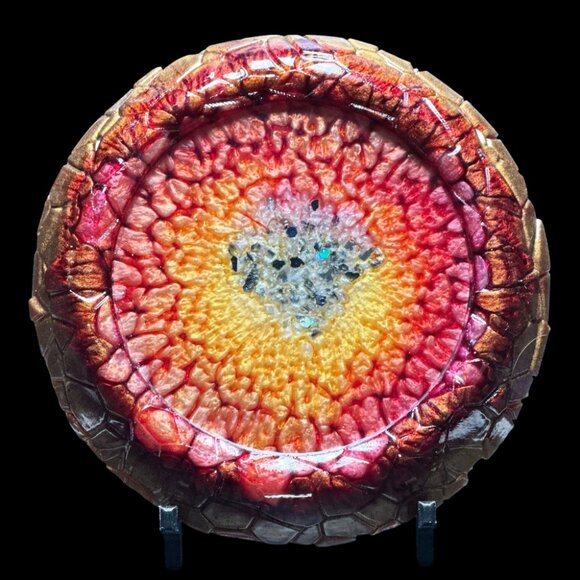 Dragonfire Stone Edge Vanity Tray | Jewelry Tray | Trinket Tray - Picture 1 of 2